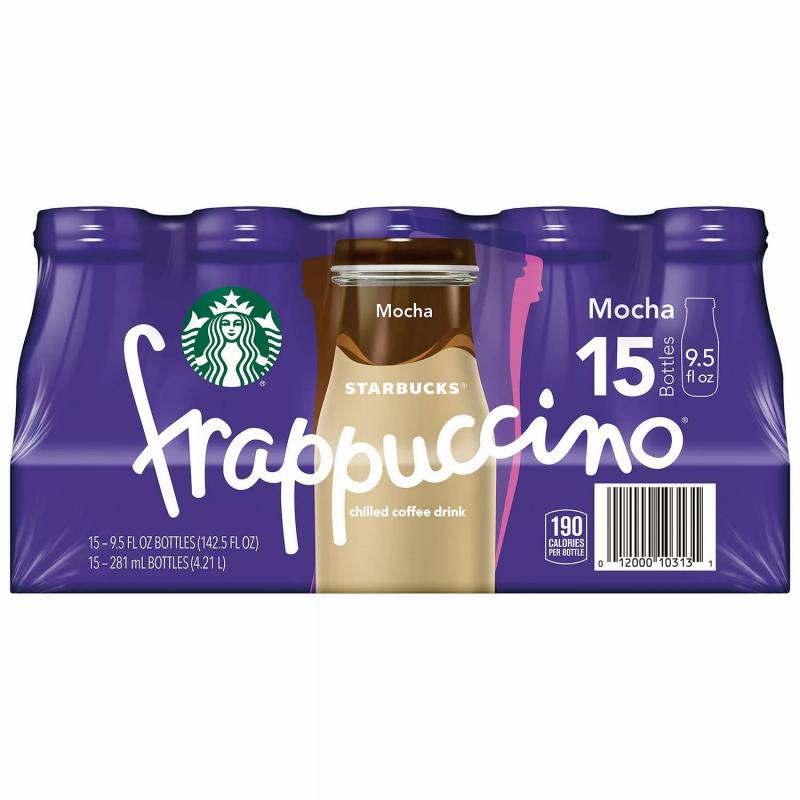 Starbucks Frappuccino Coffee Drink, Mocha (9.5oz / 15pk)
