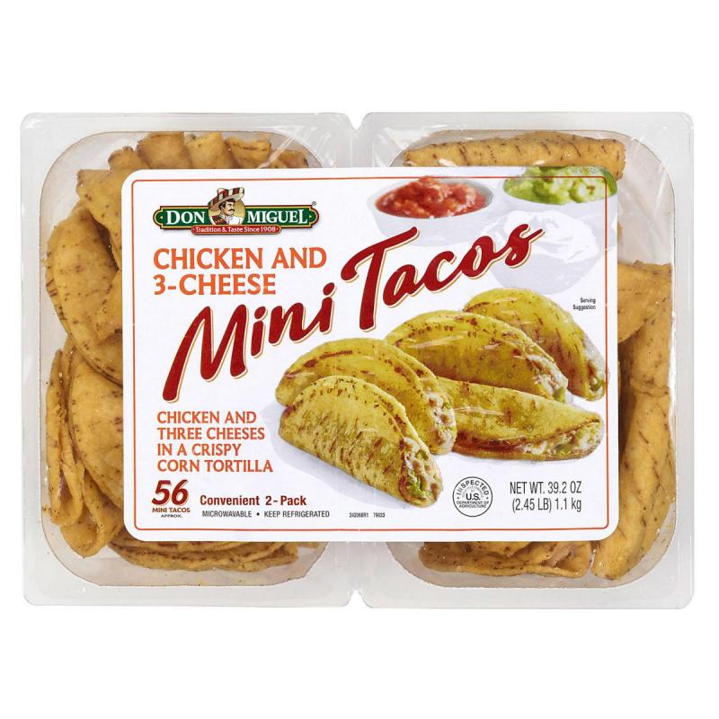 Don Miguel Chicken and Three-Cheese Mini Tacos (56 ct.)
