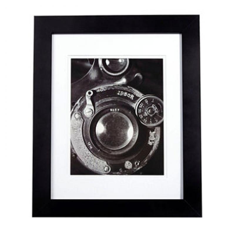 Gallery Solutions 11" x 14" Black Frame with White Mat