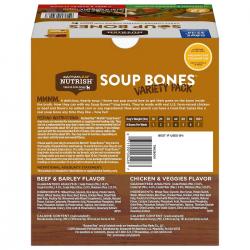 Rachael Ray Nutrish Soup Bone Dog Treat Variety Pack, Beef & Chicken (22 ct.)
