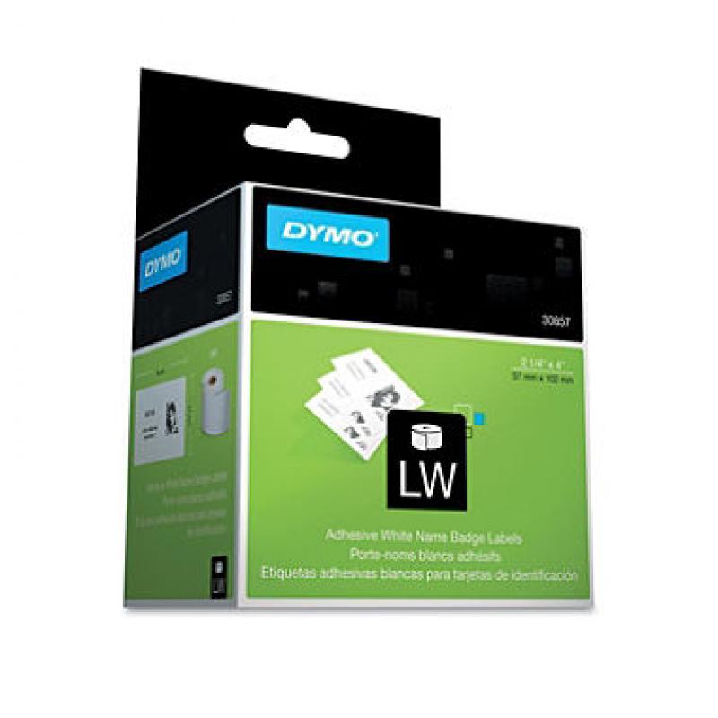 DYMO - Self-Adhesive Name Badge Labels, 2-1/4 x 4, White - 250 ct.