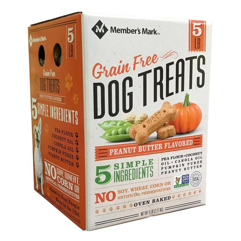 Member&#039;s Mark Grain Free Dog Treats, Peanut Butter Flavored (5 lb.)