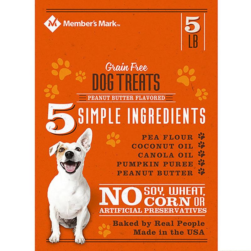 Member&#039;s Mark Grain Free Dog Treats, Peanut Butter Flavored (5 lb.)