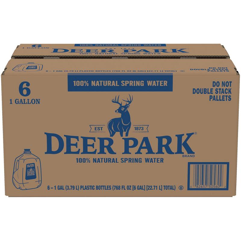 Deer Park 100% Natural Spring Water (1gal / 6pk)
