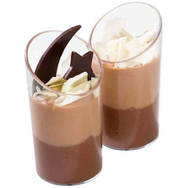 Galaxy Desserts Double Chocolate Mousse Duo (1.45 oz. cup, 96 ct.)