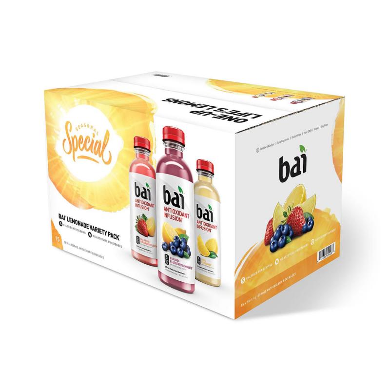 Bai Lemonade Antioxidant Infusion Variety Pack (18oz / 15pk)