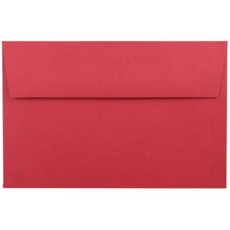A9 (5 3/4" x 8-3/4") Recycled Paper Invitation Envelope, Christmas Red, 25pk