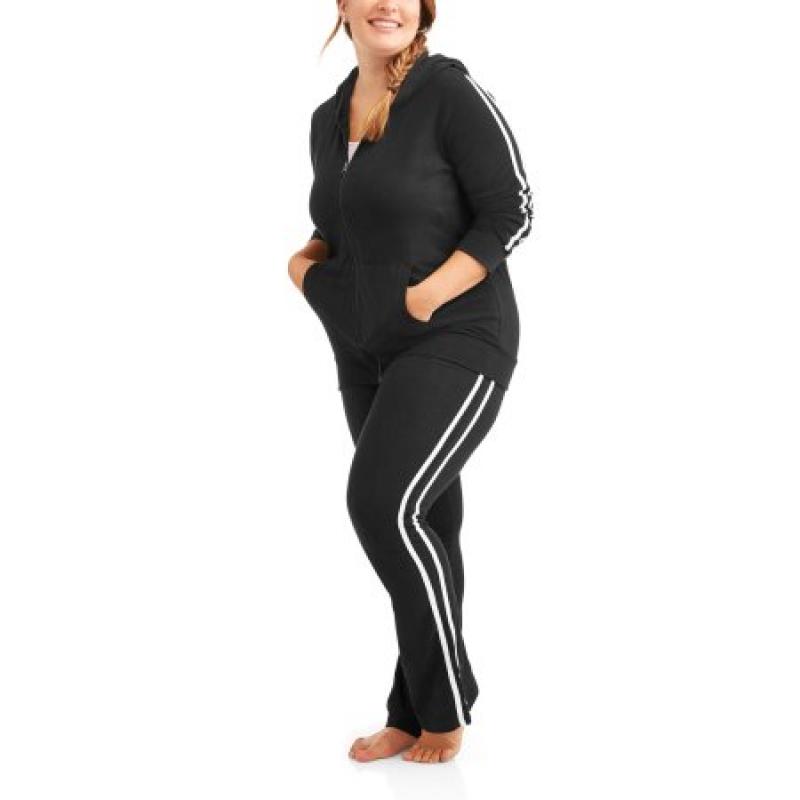 Women&#039;s Plus Active Striped Yoga Sets