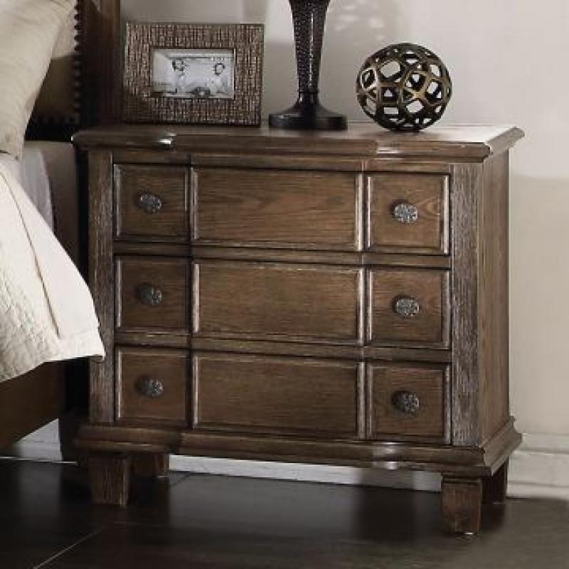 Acme Baudouin Drawer Dresser in Weathered Oak 26115