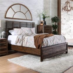 Furniture of America Bickson King Bed in Natural Rustic Tone
