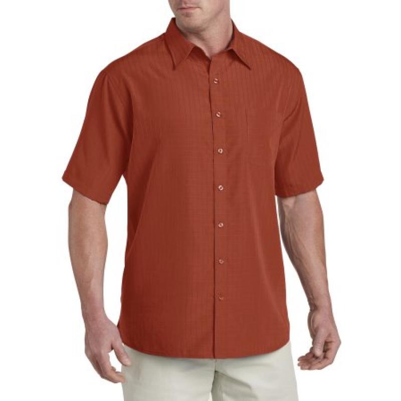 Big & Tall Harbor Bay Short-Sleeve Microfiber Sport Shirt