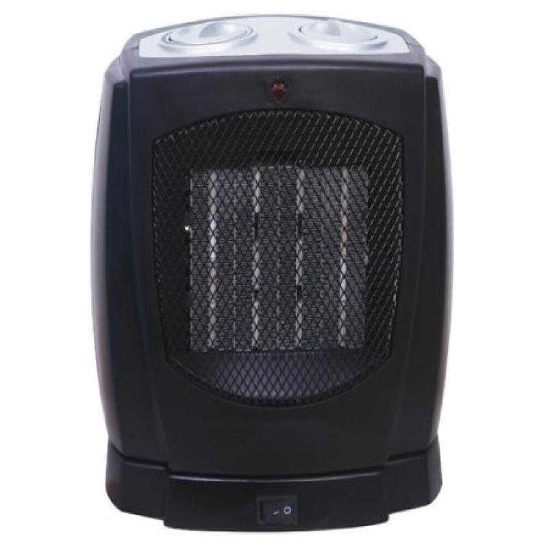 Pro Fusion Heat FH-107 750/1500 Watt Black Ceramic Oscillating Heater