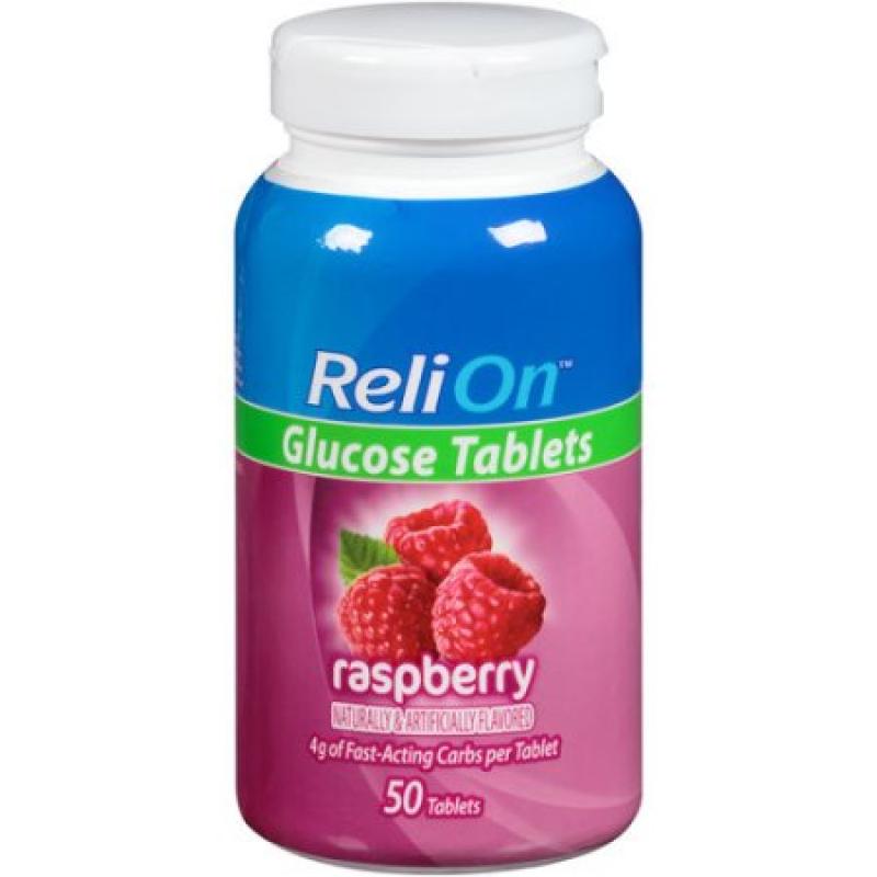 ReliOn(tm) Raspberry Glucose Tablets, 50 count