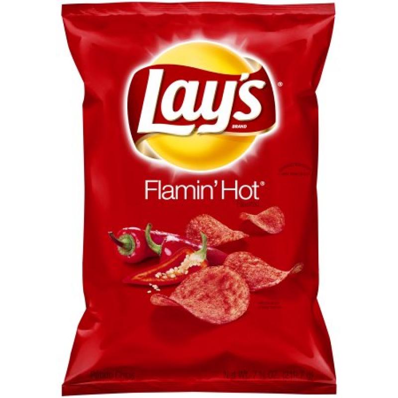 Lay&#039;s Flamin&#039; Hot Flavored Potato Chips, 7.75 oz. Bag