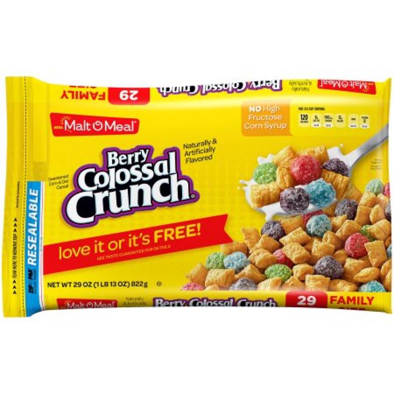 Malt-O-Meal® Berry Colossal Crunch® Cereal 29 oz. ZIP-PAK®