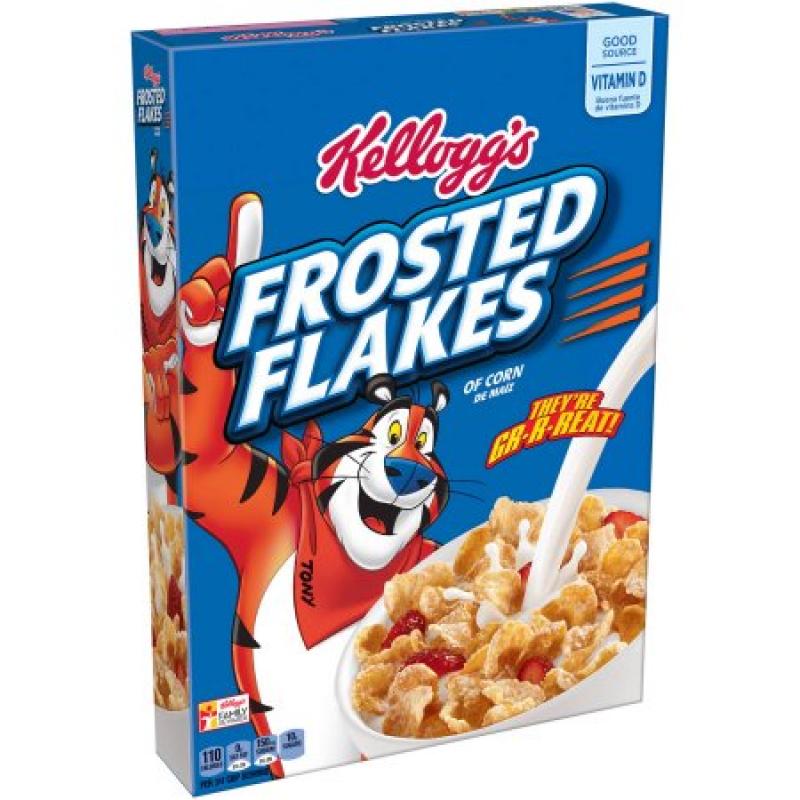 Kellogg&#039;s Frosted Flakes Cereal They&#039;re Grrreat, 10.5 ounce box