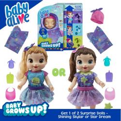 Baby Alive Baby Grows Up (Dreamy) - Growing and Talking Baby Doll