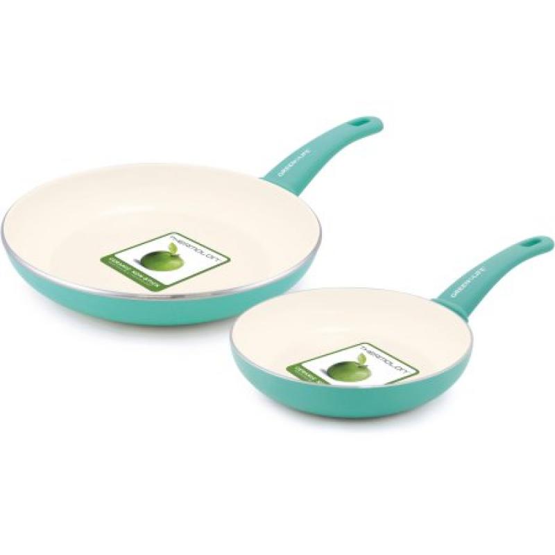 GreenLife Healthy Ceramic Non-Stick 7" and 10" Open Frypan Set
