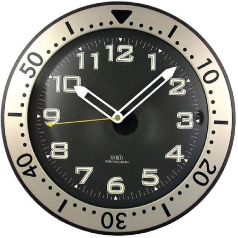Timekeeper 12" Round Chronograph Design Wall Clock