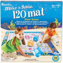 Learning Resources, LRN1772, Make A Splash 120 Mat Floor Game, 1 / Each, Multicolor