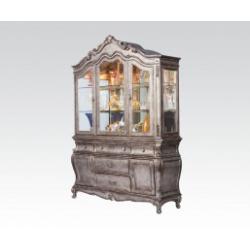 Acme Chantelle Buffet and Hutch in Antique Platinum 60544 CLEARANCE