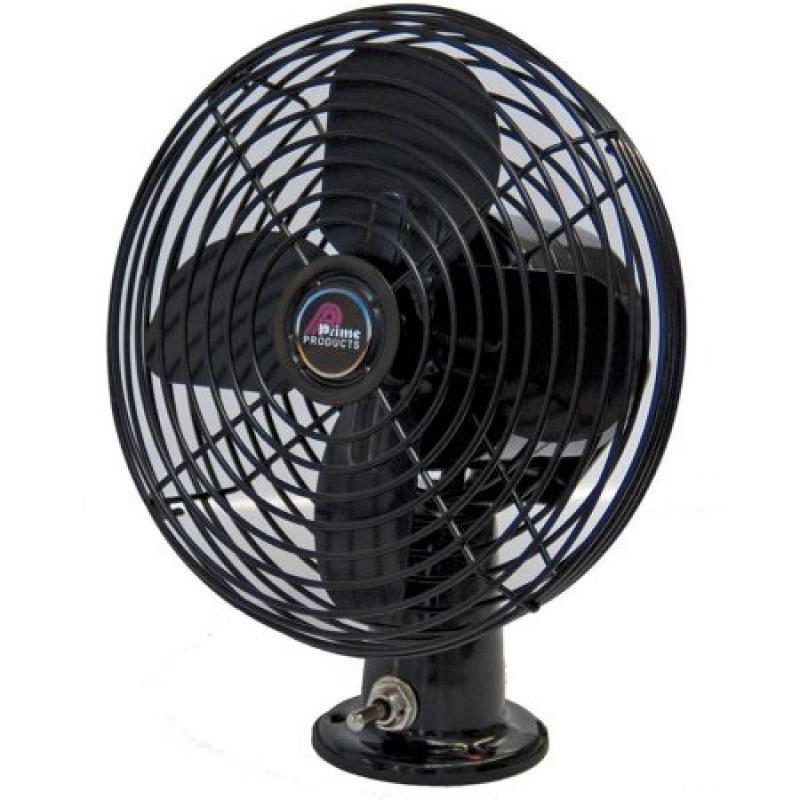 Prime Products 06-0859 12V 2-Speed Fan, Black