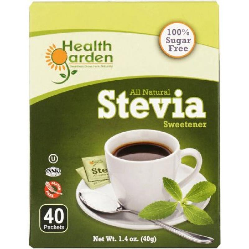 Health Garden Stevia All Natural Sweetener, 40 count, 1.4 oz