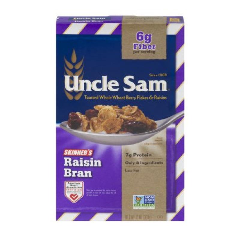 Uncle Sam Skinner&#039;s Raisin Bran Toasted Whole Wheat Berry Flakes & Raisins, 13.0 OZ