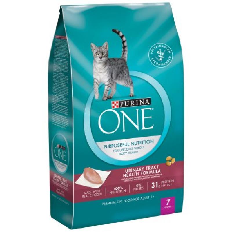 Purina ONE Urinary Tract Health Formula Adult Premium Cat Food 7 lb. Bag