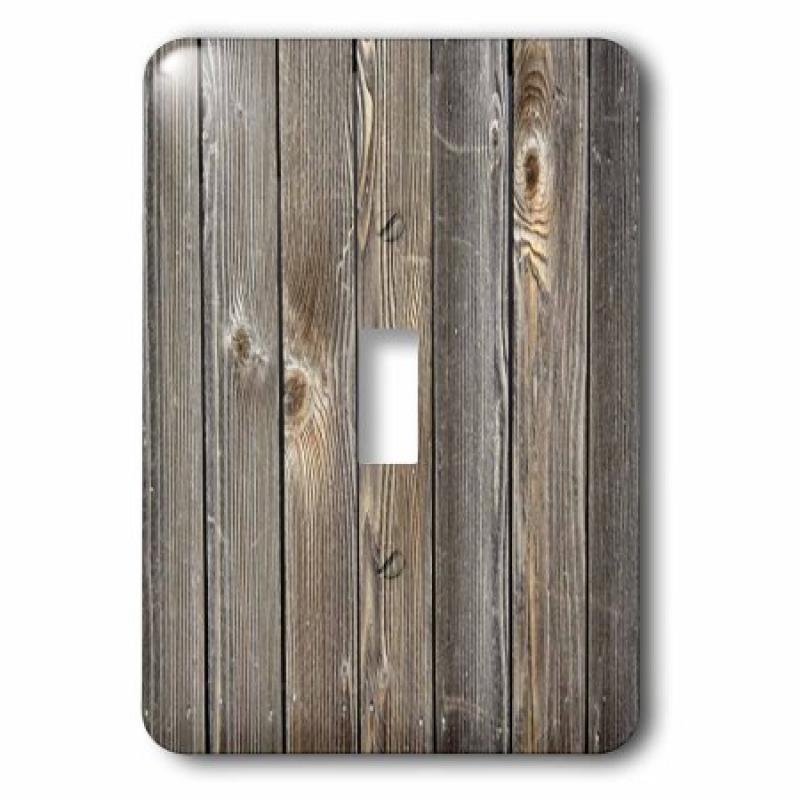 3dRose Print of Old Weathered Wood, 2 Plug Outlet Cover