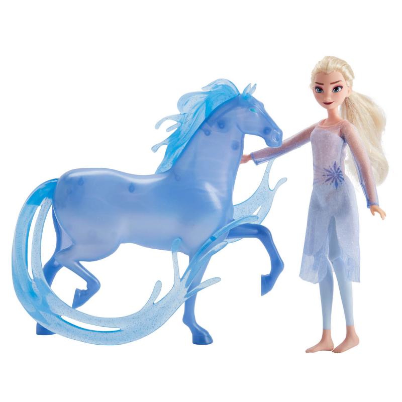 Disney Frozen 2 Elsa Fashion Doll and Nokk Figure Playset