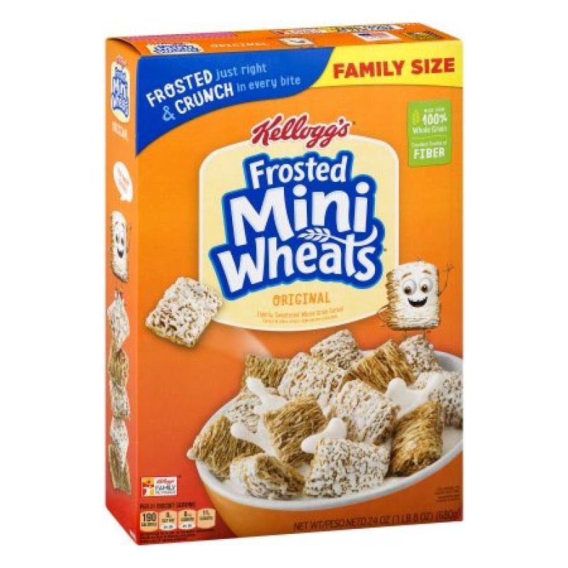 Kellogg's Frosted Mini-Wheats Bite Size Breakfast Cereal 24 Oz