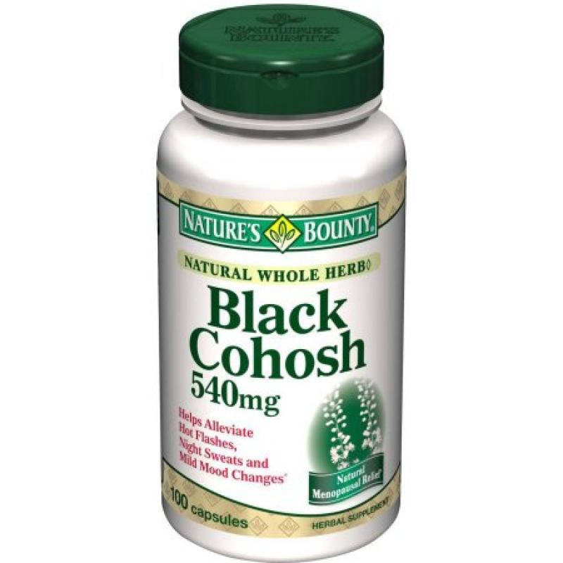 Nature&#039;s Bounty Black Cohosh Herbal Supplement Capsules, 540mg, 100 count