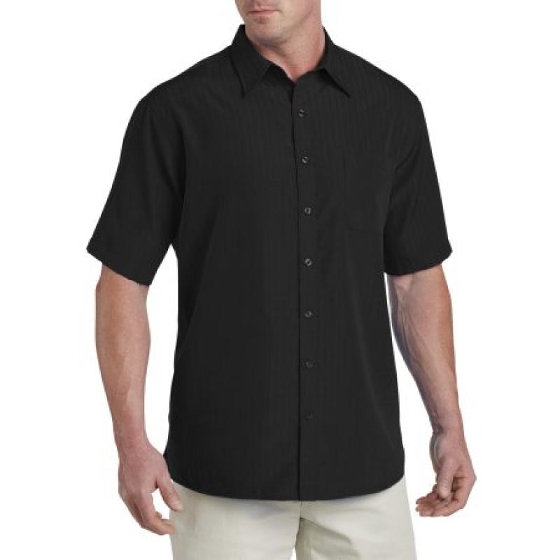 Big & Tall Harbor Bay Short-Sleeve Microfiber Sport Shirt