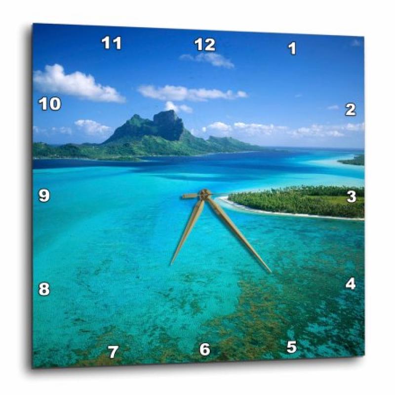 3dRose FRENCH POLYNESIA, Bora Bora - OC13 DPB0372 - Douglas Peebles, Wall Clock, 10 by 10-inch