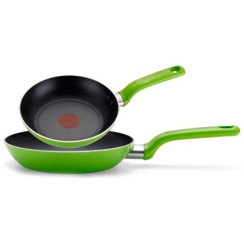T-Fal 8"/10.25" Excite Non-Stick Thermo-Spot 2-Piece Fry Pan Cookware Set