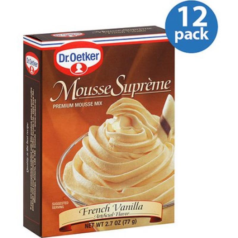 Dr. Oetker French Vanilla Mousse Mix, 2.7 oz, (Pack of 12)