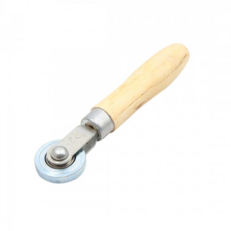 Beige Wooden Handle Bearing Roller Tire Tyre Tube Repair Patch Tool for Car