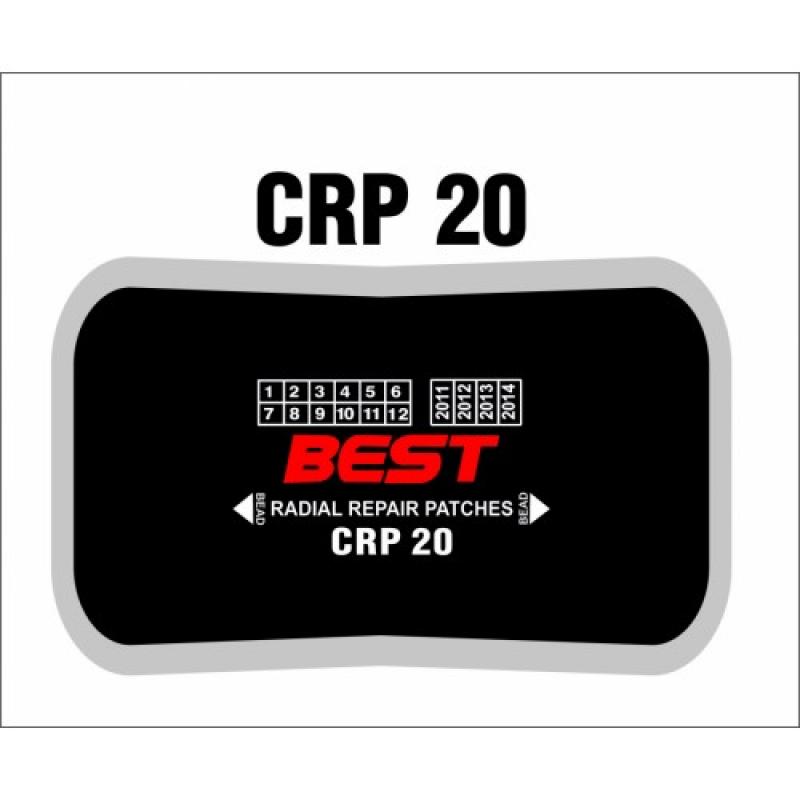 CRP 20 RADIAL PATCH CLOTHBACK 10/BX
