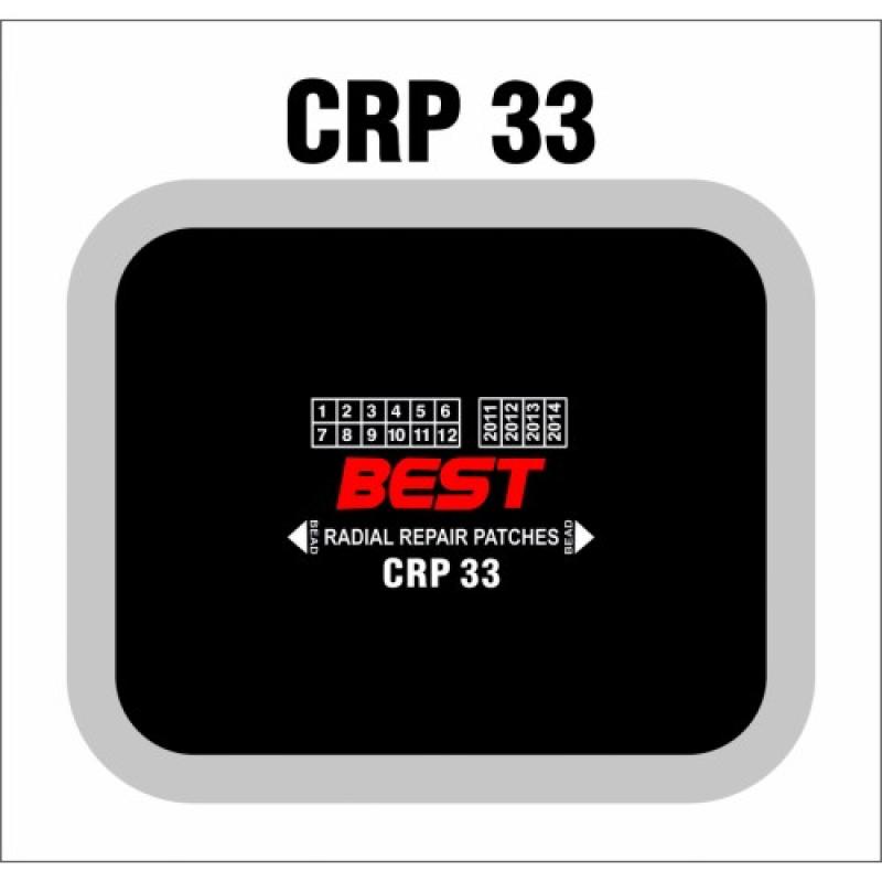 CRP 33 RADIAL PATCH CLOTHBACK 10/BX