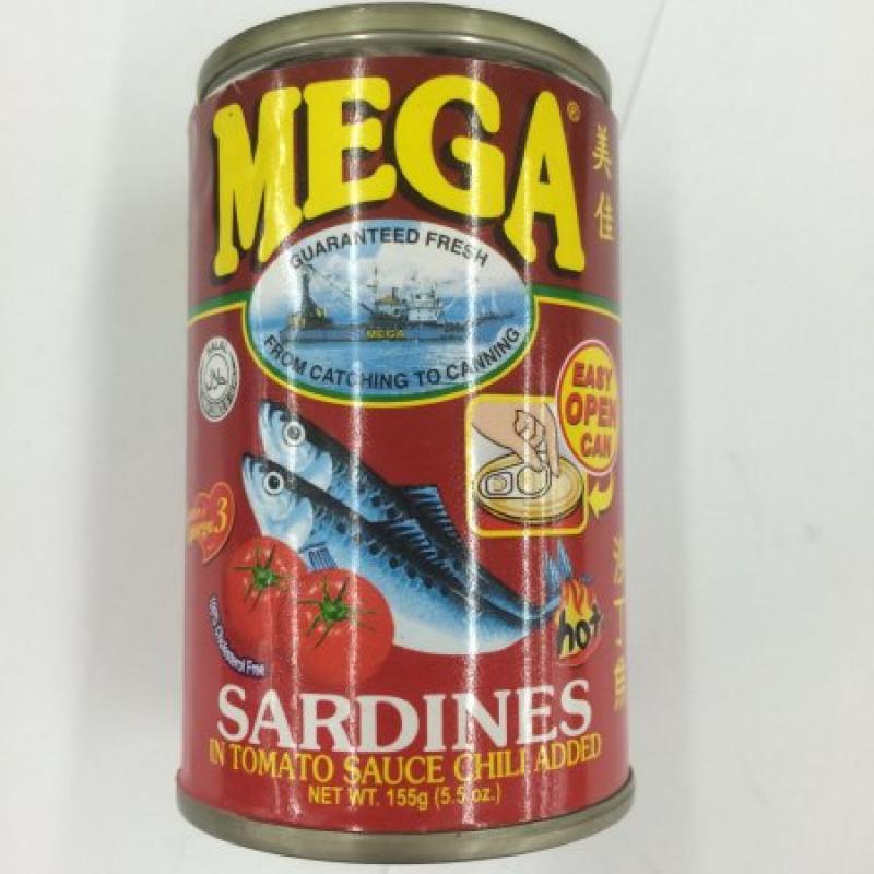 Mega Sardines in Tomato Sauce with Chili, 5.5 oz