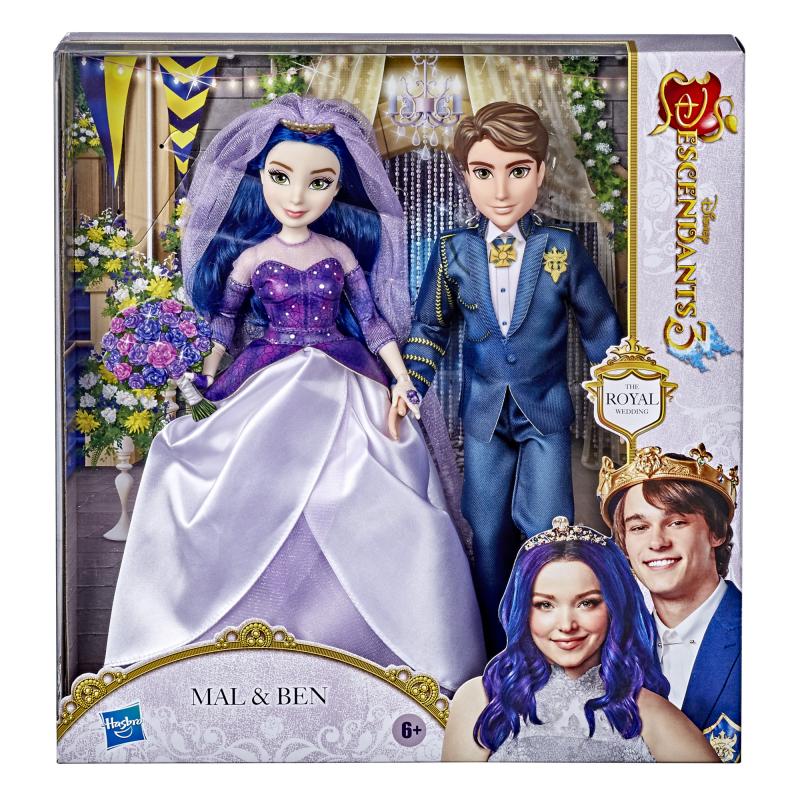 Disney Descendants The Royal Wedding Mal and Ben Dolls