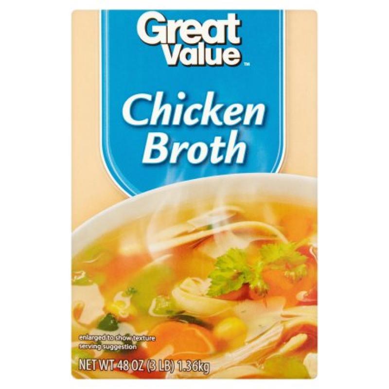 Great Value™ Chicken Broth 48 oz. Pack