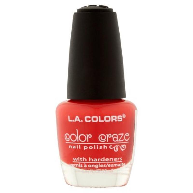 L.A. Colors Color Craze NP435 Moody Red Nail Polish, 0.44 fl oz
