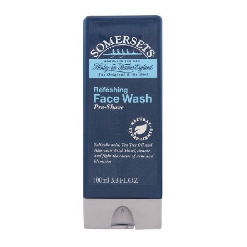 Somersets Refreshing Pre-Shave Face Wash, 3.3 fl oz
