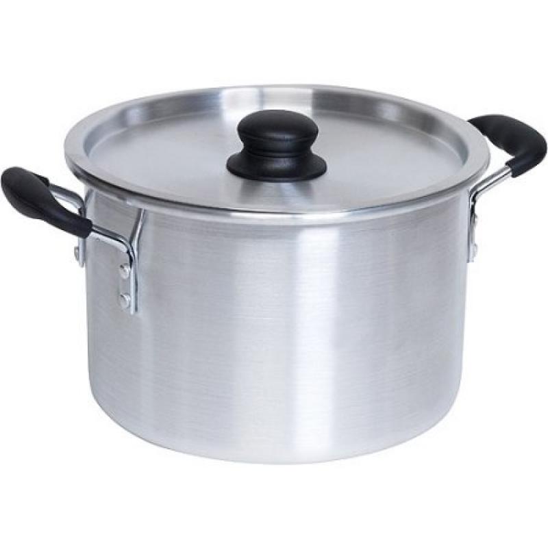 IMUSA 12-Qt. Stock Pot with Lid and Soft-Touch Handles