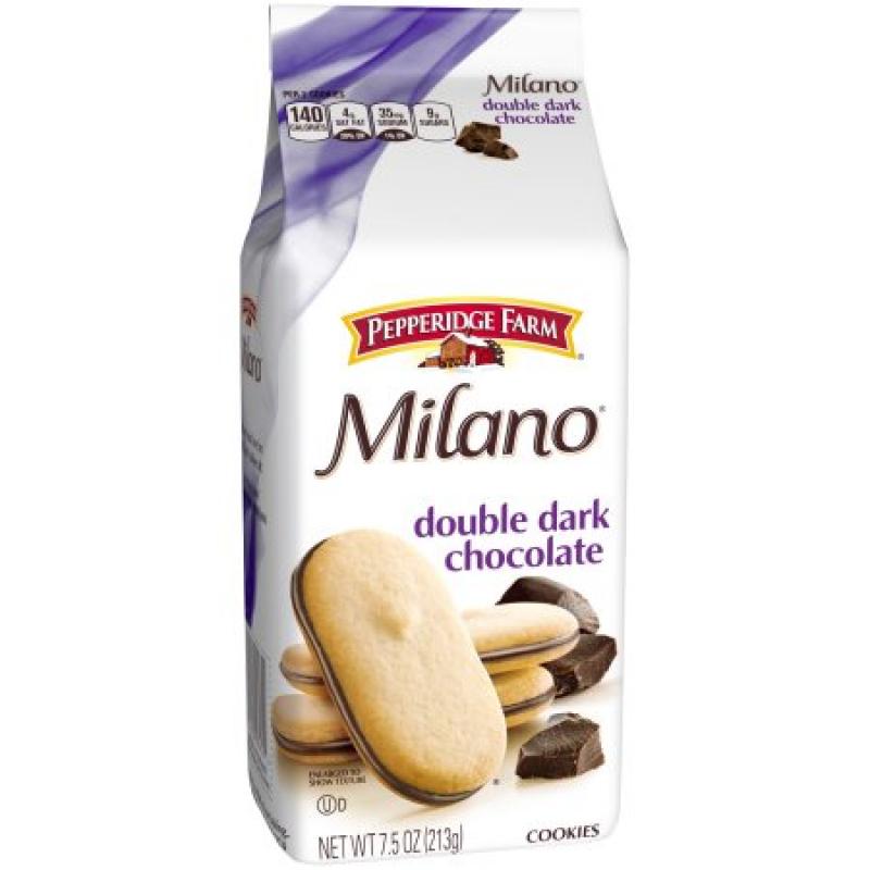 Pepperidge Farm® Milano® Double Dark Chocolate Cookies 7.5 oz. Stand Up Bag