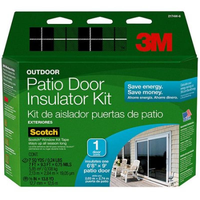 3M Outdoor Window Insulator Kit, Patio Door