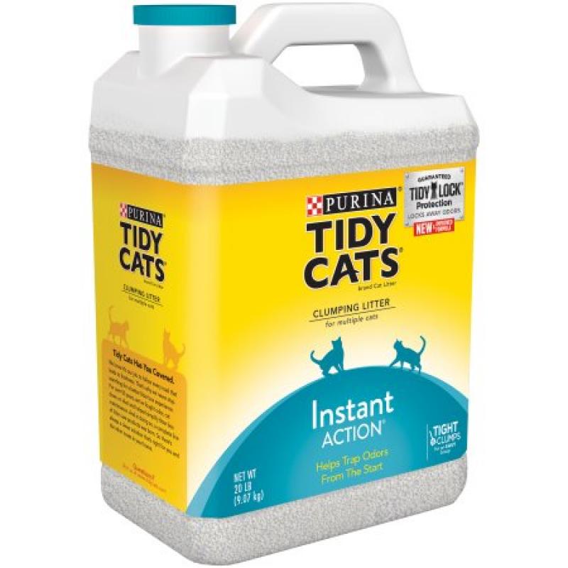 Purina Tidy Cats Clumping Litter Instant Action for Multiple Cats 20 lb. Jug