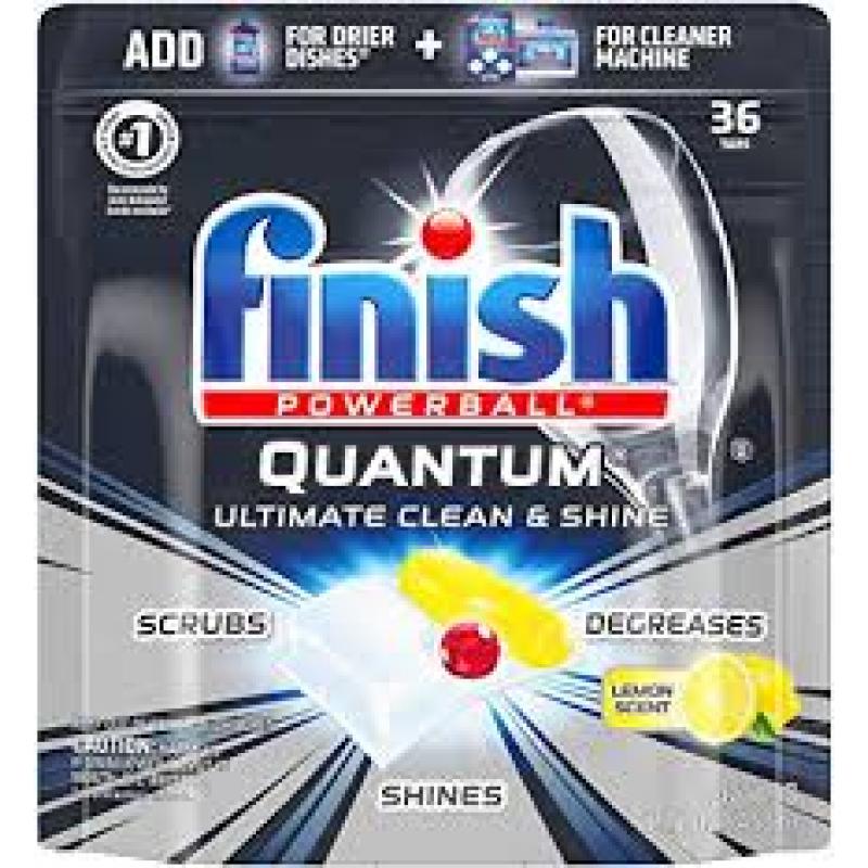 Finish Quantum Ultimate Clean & Shine Dishwasher Detergent Tablets - 37ct
